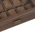 thumbnail image 4 of justharion Luxury Wooden Watch Box Men Jewelry Rings Case Organizer Glass Top 10 Grid, 4 of 8