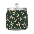 thumbnail image 7 of Yayeee Ashtray with Lid for Cigarette Smokeless Stainless Steel Home Ash Holder, Green Leaves, 7 of 7