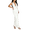 White, variant on Women's Dresses Halter V-Neck Mermaids Maxi Dress Slim Wrap Long Dresses Form-Fitting Evening Party Dress (Pink,S)