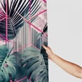 thumbnail image 3 of Fenyluxe Tropical Plants Pretty Shower Curtain Set with Hooks 100% Polyester Fiber Chic Modern Bathroom Decor - Various Sizes Available 69x72, 3 of 7