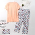 thumbnail image 2 of Lu's Chic Women's Capri Pajama Set Cotton Sleepwear Short Sleeve Pjs Soft Comfy Pants Two Piece Loungewear Lightweight Owl Small, 2 of 5