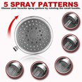 thumbnail image 2 of Rainfall Shower Head High Pressure High Flow Water Saving Shower Head Powerful, 2 of 3