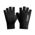 thumbnail image 2 of Guantes de seda de hielo de verano Pantalla táctil resistente al desgaste Protector solar antideslizante para correr medio negro Zulema Guantes de verano, 2 of 4