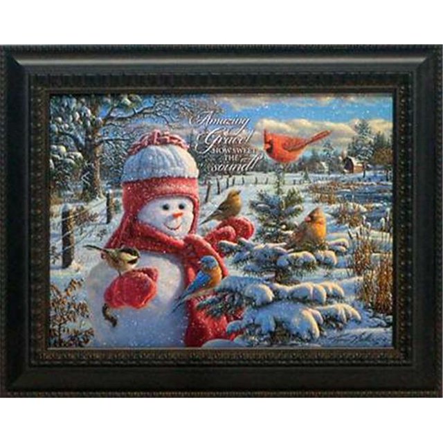 Artistic Reflections P536 17 x 21 Po Neige Bébé Grâce Encadrée Chrsitmas Art Print