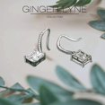 thumbnail image 5 of Liora Dangle Earrings for Women Emerald Cut Cubic Zirconia Hook Ginger Lyne Collection, 5 of 5
