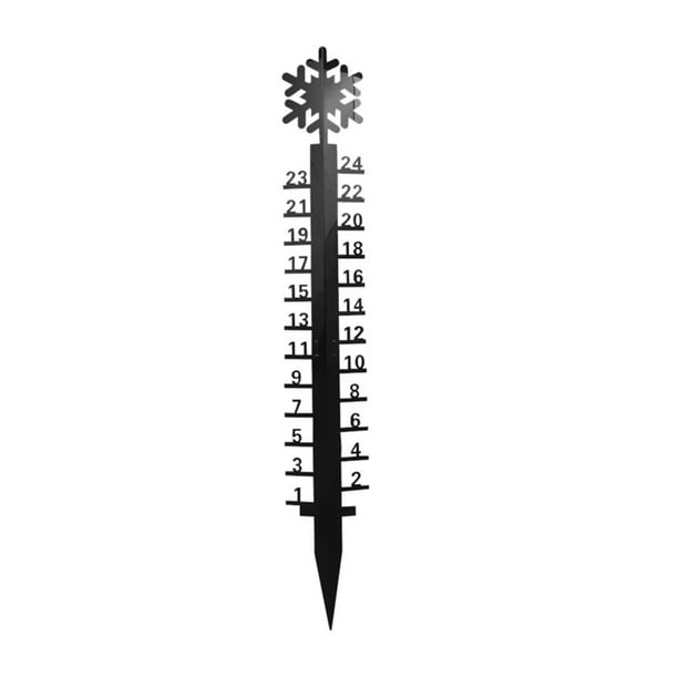 Measure 24cm Snow Gauge, Snowmobile Snow Gauge, Handmade Metal Garden