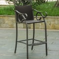 thumbnail image 2 of Bowery Hill Patio Bar Stool in Chocolate (Set of 2), 2 of 4