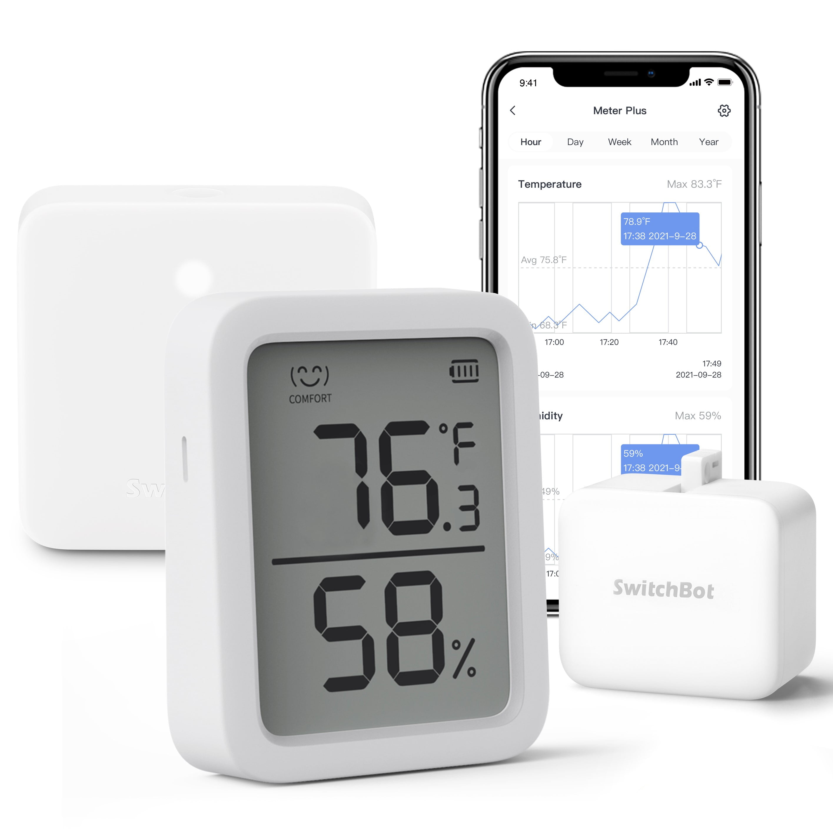 SwitchBot Smart Home Combo Pack: Pan Tilt 2K Indoor Camera, Accurate  Thermometer Hygrometer, Hub Min…See more SwitchBot Smart Home Combo Pack:  Pan