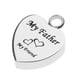 thumbnail image 1 of Recuerdo de cremación: colgante con forma de corazón "Mi amigo" de acero inoxidable, 1 of 9