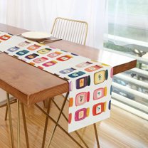 Yayeee Table Runner 90 inches Long Home Kitchen Dinning Party Decoration, Orange Jar