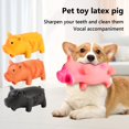 thumbnail image 5 of Squeaky Pig Dog Toy, Pig Toy for Dogs, Molar Chew Bite Toy, Grunting Dog Toy, Latex Squeaky Dog Toy Brain Toy, Latex Chew Toy, Teething Toy, Chewing Toys for Dogs Pet, 5 of 9
