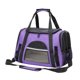 thumbnail image 4 of Bolsa de transporte para mascotas con correa para el hombro y tapete extraíble, portátil, de malla ventilada, para gatos, bolsa de viaje para perros Púrpura, 4 of 10