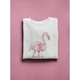 thumbnail image 3 of Adorable Flamingo Sweatshirt Women -Image by Shutterstock, Female x-Large, 3 of 4