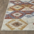 thumbnail image 4 of Loomaknoti Alsbrooke Bradin 9' x 12' Orange Tribal Indoor Area Rug, 4 of 7