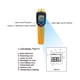 thumbnail image 5 of Termómetro infrarojo Termómetro infrarrojo NO para máquina de medición de temperatura digital sin contacto humano -58 ℉ ～ 752 ℉ (-50 ℃ ～ 400 ℃) con pantalla con emisividad de 0,95 para 1 1, 5 of 5