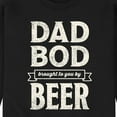 thumbnail image 3 of Instant Message - Dad Bod By Beer  - Men's Crew Neck Fleece Pullover, 3 of 6