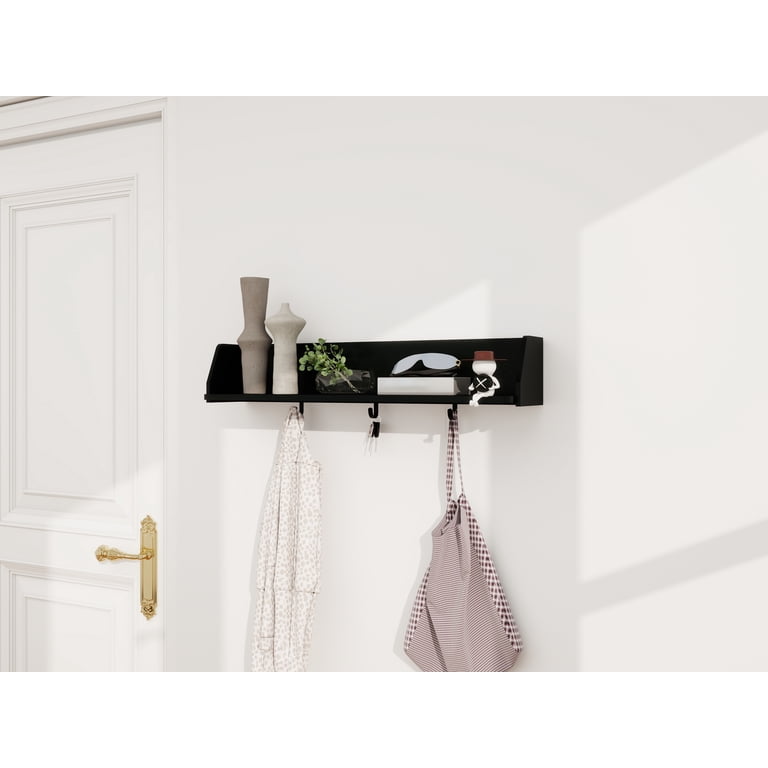 Better Homes & Gardens 28" Floating Shelf with Hooks photo 4