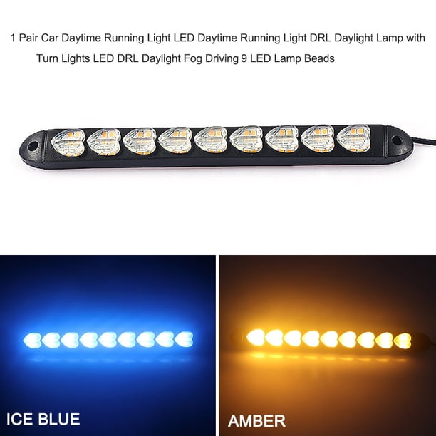 1 par de luces de circulación diurna LED para coche