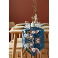 thumbnail image 4 of Table Runner Dresser Scarves Christmas Cute Cartoon Snowman Cotton Linen Burlap Table Cover Tree Snow-covered Landscape Table Runners for Family Kitchen Dining Holiday Party Banquet Decor, 4 of 5