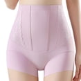 thumbnail image 2 of Womens Breathable High Waisted Shapewear Lace Tummy Control Panties Seamless Firm Compression Body Shaping Briefs for Everyday Wear Purple M to XXXL,Size 2XL, 2 of 8