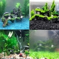 thumbnail image 5 of Lssam Large Fish Tank Decorations Kit, Mountain View Aquarium Ornament with Tree House Cave Bridge Hideout, Resin Aquarium Décor Centerpiece, 1 Pack, 5 of 5