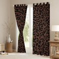 thumbnail image 3 of Homewish Brown Cheetah Print Blackout Curtains Set of 2 (52x84 Each), Fashion Abstract Polkadot Window Curtains, Teens Adult Men Women Curtains and Drapes, Curtains and Drapes Bedroom Decor, 3 of 6