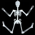 thumbnail image 4 of DPTALR 32cm Luminous Skull Skeleton Body Scary Halloween Toy Haunted House Tricky Prop, 4 of 9