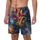 thumbnail image 1 of Fotbe Vibrant Rooster Painting Traje de Baño para Hombre – Shorts de Natación de Secado Rápido con Forro y Bolsillos-Large, 1 of 6