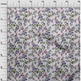 thumbnail image 3 of oneOone Cotton Poplin Medium Purple Fabric Floral Quilting Supplies Print Sewing Fabric By The Yard 42 Inch Wide, 3 of 5