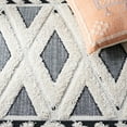 thumbnail image 5 of SAFAVIEH Cottage Charles Geometric Indoor/Outdoor Area Rug, Ivory/Dark Grey, 6'7" x 6'7" Square, 5 of 6
