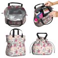 thumbnail image 2 of Pioneer Flower Floral Print Pattern Drawstring Lunch Bag Women - Drawstring Lunch Bag Insulated for Work Office - Stain-Resistant Large Lunchbags for Women with Multi-Pockets, 2 of 6