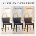thumbnail image 5 of Sillas de comedor COLAMY, 6 unidades, tapizadas en madera, color gris claro, 5 of 5