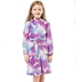 thumbnail image 1 of Soft Unicorn Hooded Galaxy Bathrobe, 1 of 2