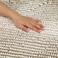thumbnail image 3 of Unique Bargains Quick Dry Non Slip Chenille Bath Mat Cozy Shaggy Bath Rugs Beige 16" x 24", 3 of 7