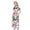 Multicolor-07, variant on Ugoldhm Girls Short Sleeve Maxi Dress with Pockets - Printed Casual Summer Shirt Dress for 4-13 Years