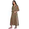 thumbnail image 2 of Moomaya Kimono Kaftan de Maternité en Coton pour Femmes Longue Robe Maxi Vêtements, 2 of 5