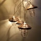 thumbnail image 4 of Pantalla de lámpara estilo industrial de hierro, oro rosa, luces geométricas de cadena, decoración de cafeterías, fiestas, patios, luces de Navidad de alambre, luces LED de cadena navideñas, luces, 4 of 8