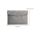 thumbnail image 3 of DPTALR Magnetic Lock Leather File Bag A4 Paper File Bag Folder Bag Data Business Easy Briefcase Bag, 3 of 6