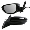 thumbnail image 4 of Marretoo Manual Folding Left Driver Side View Mirror for 2016-2023 Honda Civic Power, Black, 4 of 7