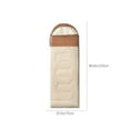 thumbnail image 3 of LOVEVER Sac de Couchage à Capuche pour Adultes Camping Portable Double Intérieur Extérieur 210x75x4cm Coton Blanc Léger 2.2lb Résistant à la Saleté Design Fermeture à Glissière-Ensemble pour Couples A, 3 of 9