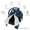 thumbnail image 3 of Car Seat Cover Baby - Bohemian Cute Duck Navy Blue Breathable Infant Car Seat Cover for Baby Carseat, Lightweight Comfort Baby Essentials Must Haves Newborn Stuff for Girl Boy, 3 of 7