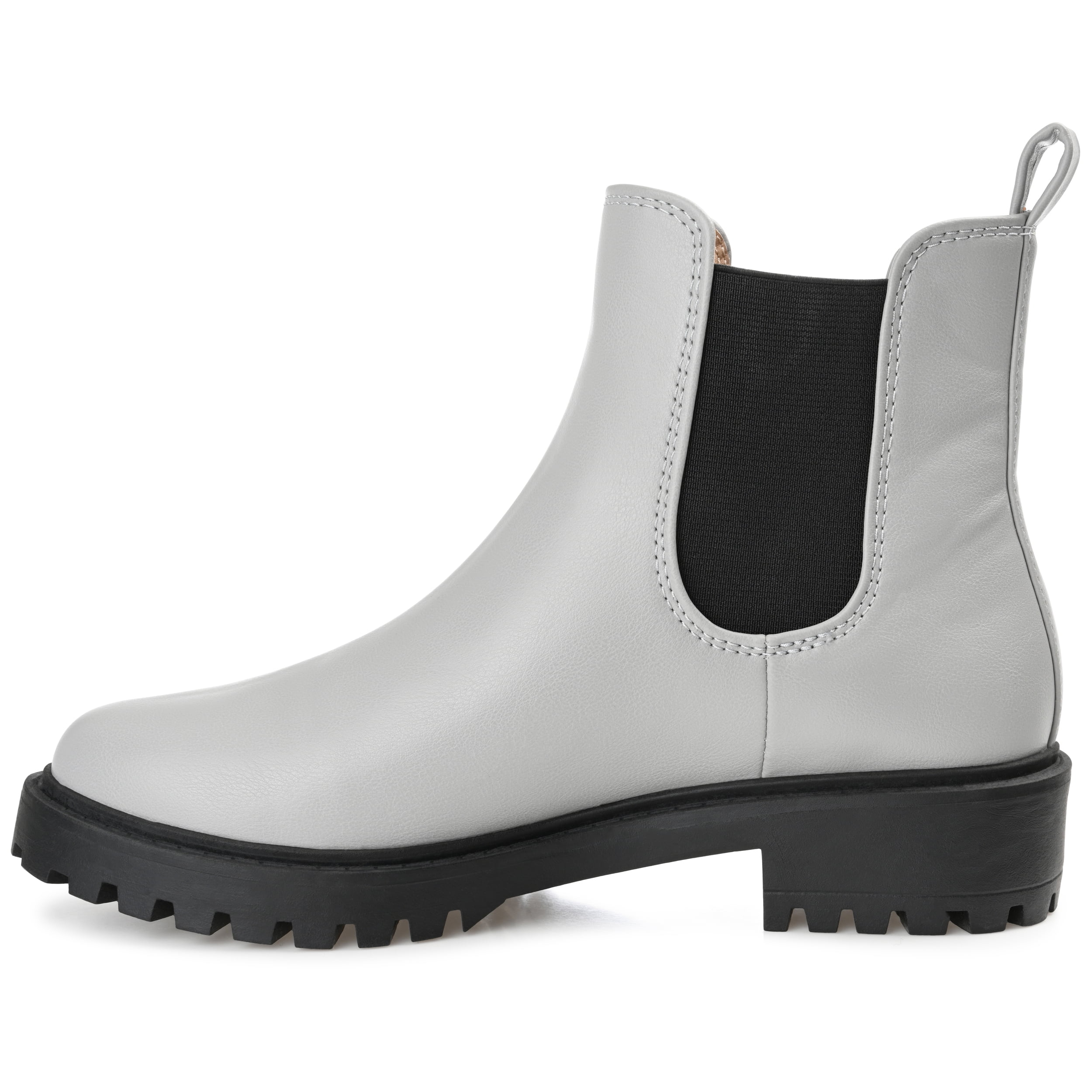 Journee Womens Kenova Round Toe Block Heel Chelsea Booties, Widths Available