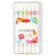 thumbnail image 3 of CSChome Double-ended Acrylic Marker Acrylic Double-Head Marker Set - Water-based, Quick Dry, Waterproof, DIY Kids Hand-painted Drawing Kit, Stationery Supplies, 3 of 7