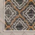 thumbnail image 5 of Well Woven Custom Size Runner - Choose Your Length - Rohen Grey & Golden Rust Moroccan Trellis 27 Inches Wide x 85 Feet Long Runner (27" x 85' Runner) Rug, 5 of 6