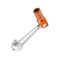 thumbnail image 1 of Palanca de cambio de motocicleta plegable para Bosuer M5, palanca de cambio de pedal, tono plateado y naranja, 1 of 1