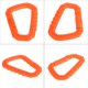 thumbnail image 2 of D-Ring Camp Clip Hook Hebilla Heblain Keyking Climbing Carabiner (naranja), 2 of 6