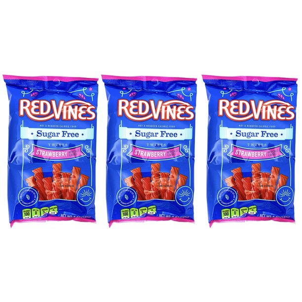 SugarFree Licorice Strawberry Twists Fat Free, SugarFree Licorice