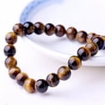 thumbnail image 3 of Pulsera de cuentas elásticas de cristal curativo con piedras preciosas semipreciosas naturales, unisex, 3 of 4