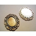 thumbnail image 2 of U8MO Cabochon Setting Frame Oval 25x18 Antique Gold Tone Pendant Flatback Bezel, 2 of 2