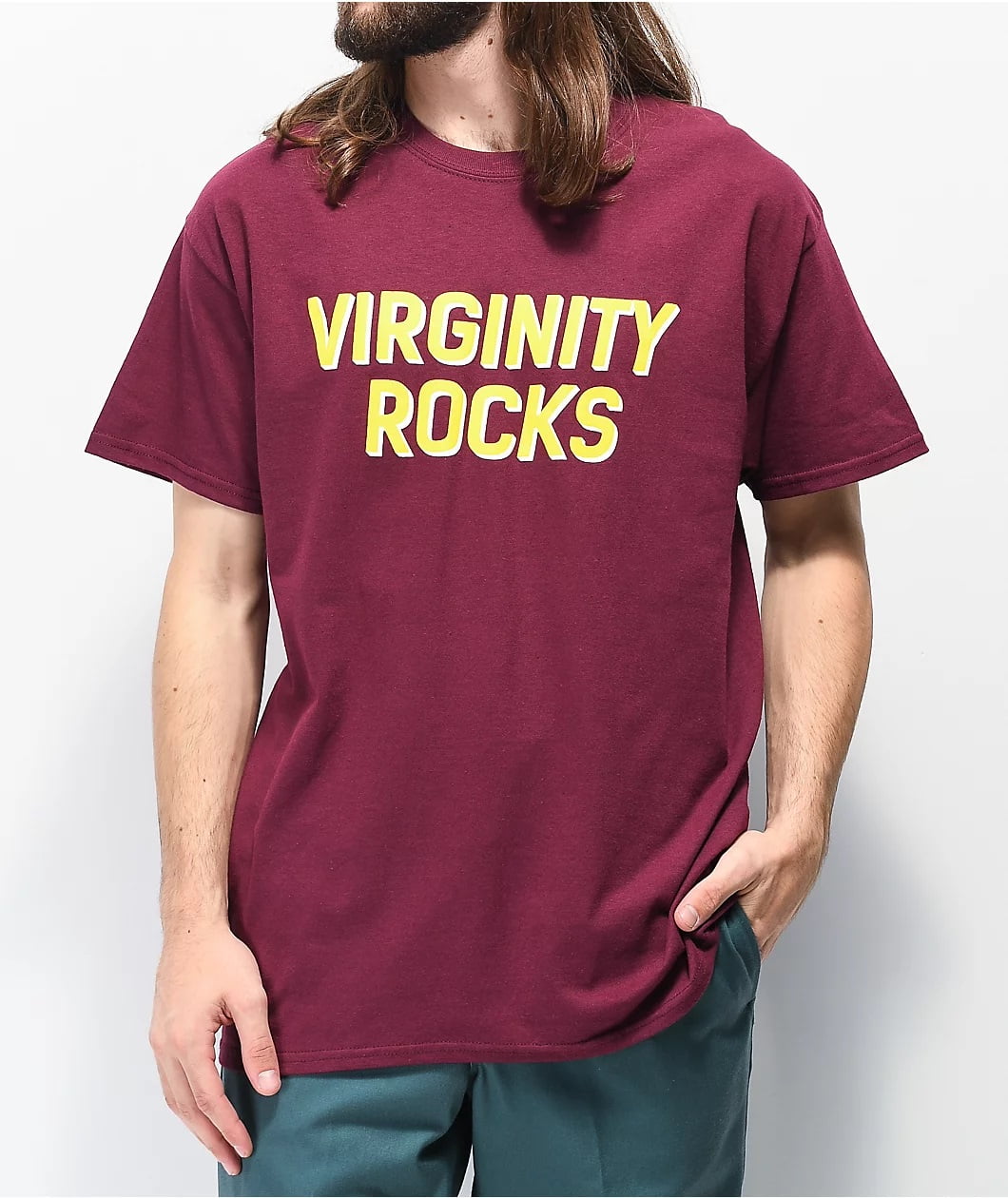 Virginity rocks t shirt discount